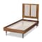 Baxton Studio Kioshi Mid-Century Modern Transitional Ash Walnut Finished Wood Twin Size Platform Bed 180-11150-11158-Zoro - alternate 6